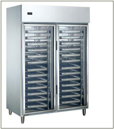 0l2制冷式双门发酵箱 内藏铜管醒发箱 豪华26层烤饼盘柜