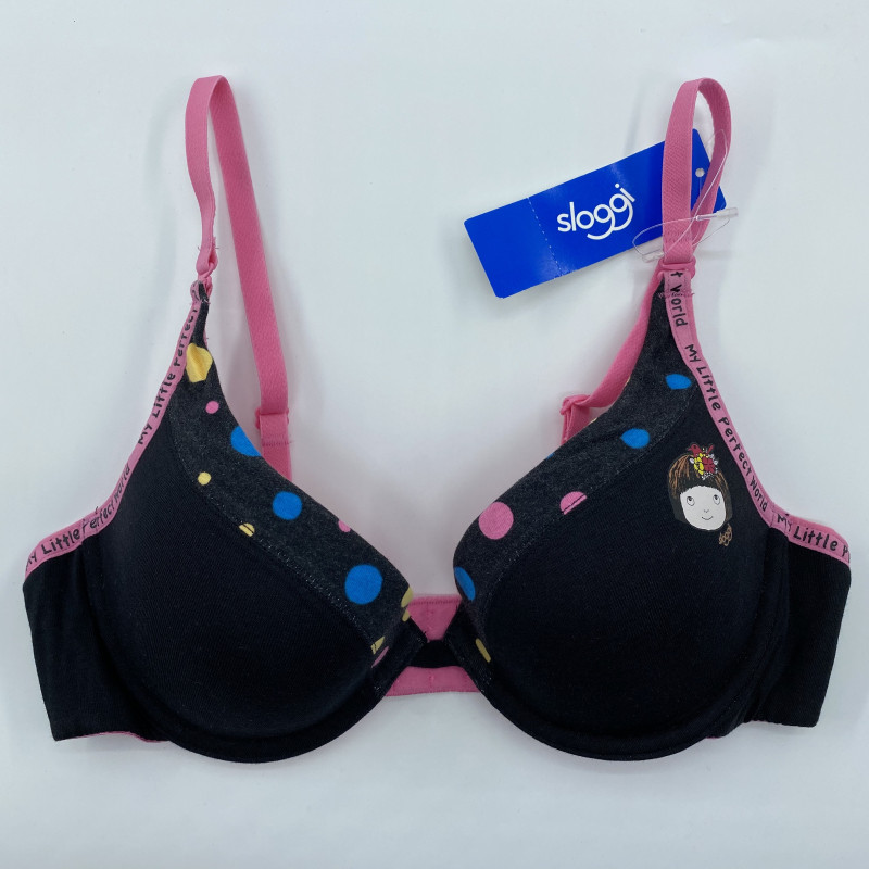 黛安芬sloggi专柜正品少女波点可插片可拆卸肩带舒适文胸166483