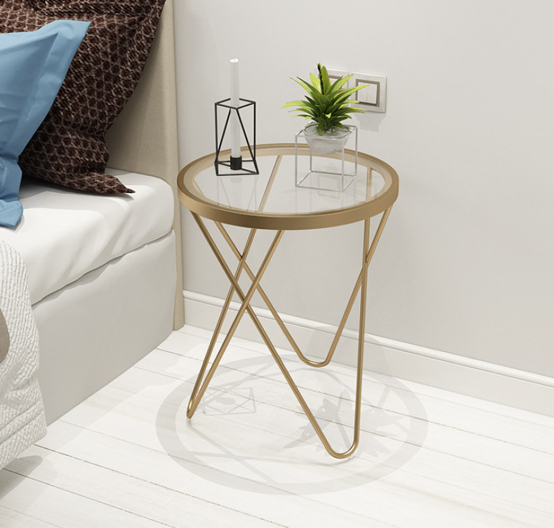 Northern Europe Iron art Small round table Toughened glass tea table originality Marble Table Coffee Tables tea table a living room Side tablein the Residential furniture , Categories , Tea table category - from Buy2taobao.com to provide professional Taobao agent buy service