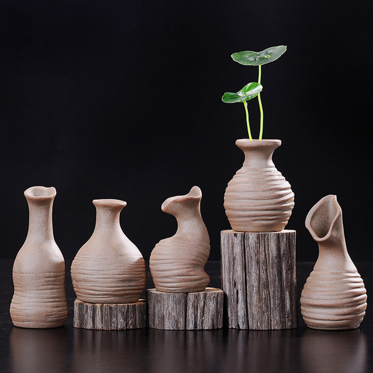 陶瓷创意迷你摆件 时尚小花瓶花器水培花插 客厅卧室家居装饰品