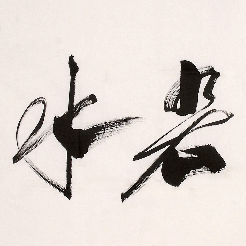 任法融《上善若水》带合影 中国道教协会会长