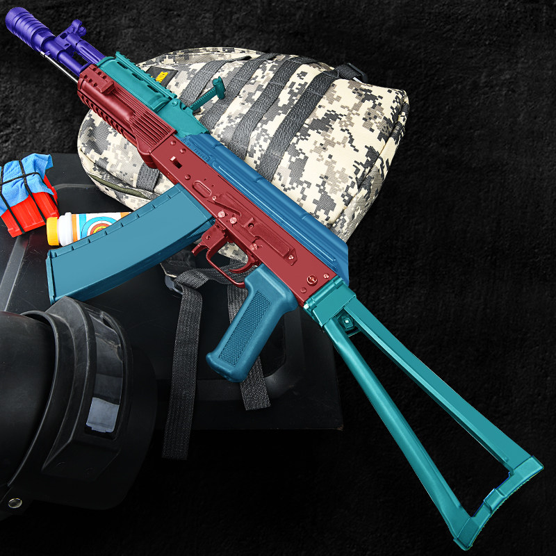 玩具成人cs_仁祥ak102电动连发任翔经典ak47软弹玩具枪74u成人男孩子