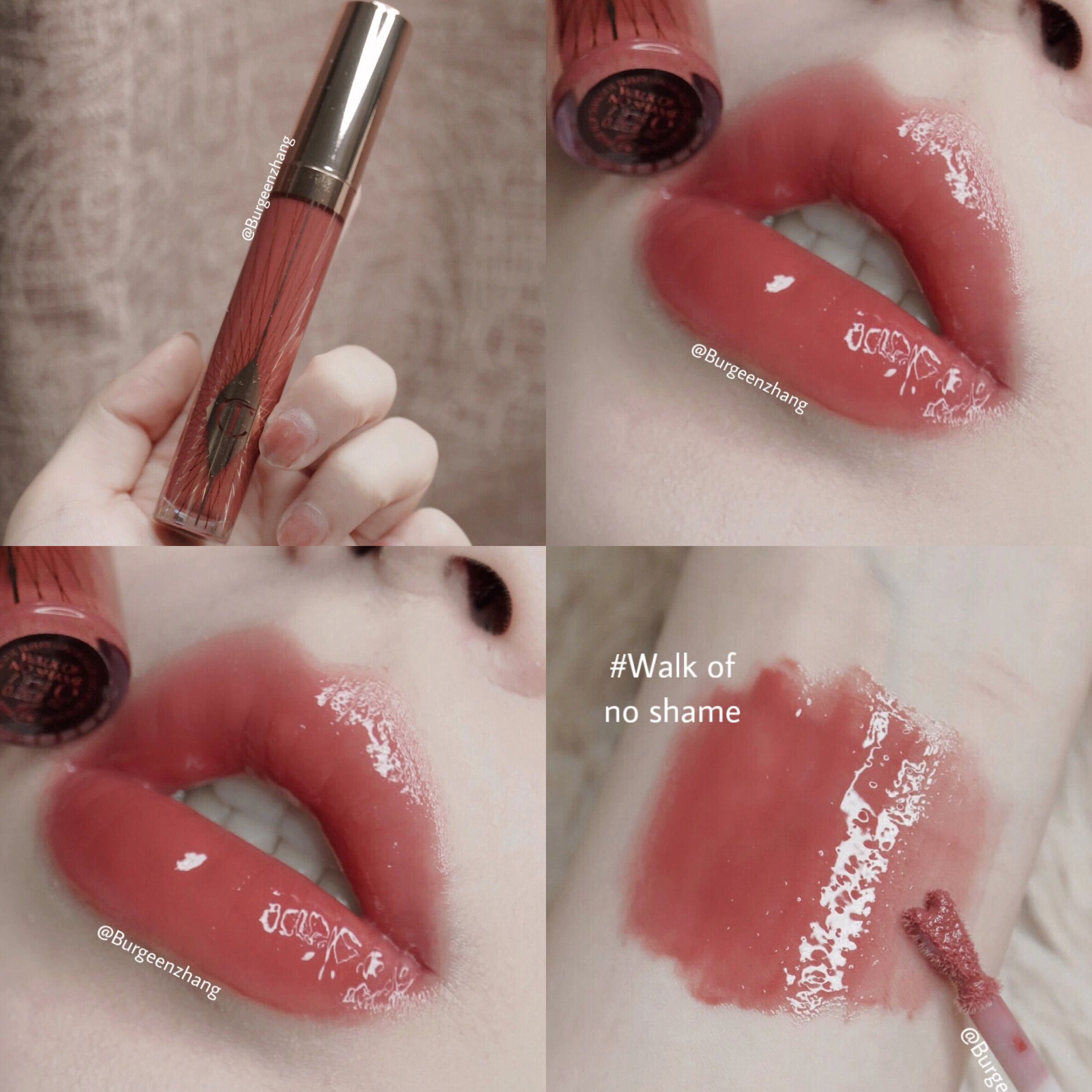 charlotte tilbury ct唇蜜唇釉正装walk of no shame吻痕色热卖色