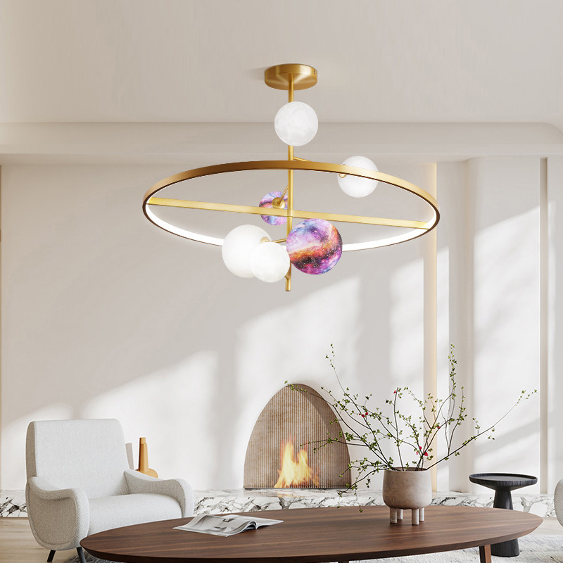 良时吉光灯具北欧现代简约风格铁艺魔豆星际系列客厅卧室书房吊灯