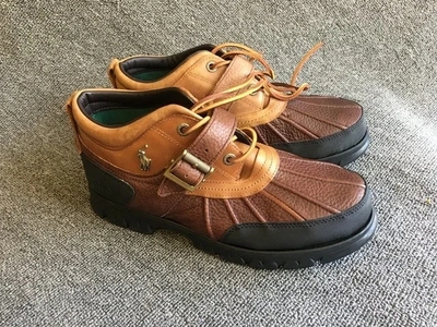 40-4546 码牛仔靴户外鞋猎鸭鞋 真皮鞋带