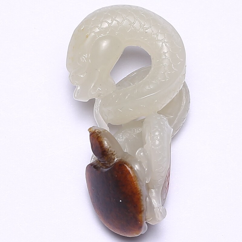 z【省级玉雕大师张国军作品】和田玉玄武挂件13.89g