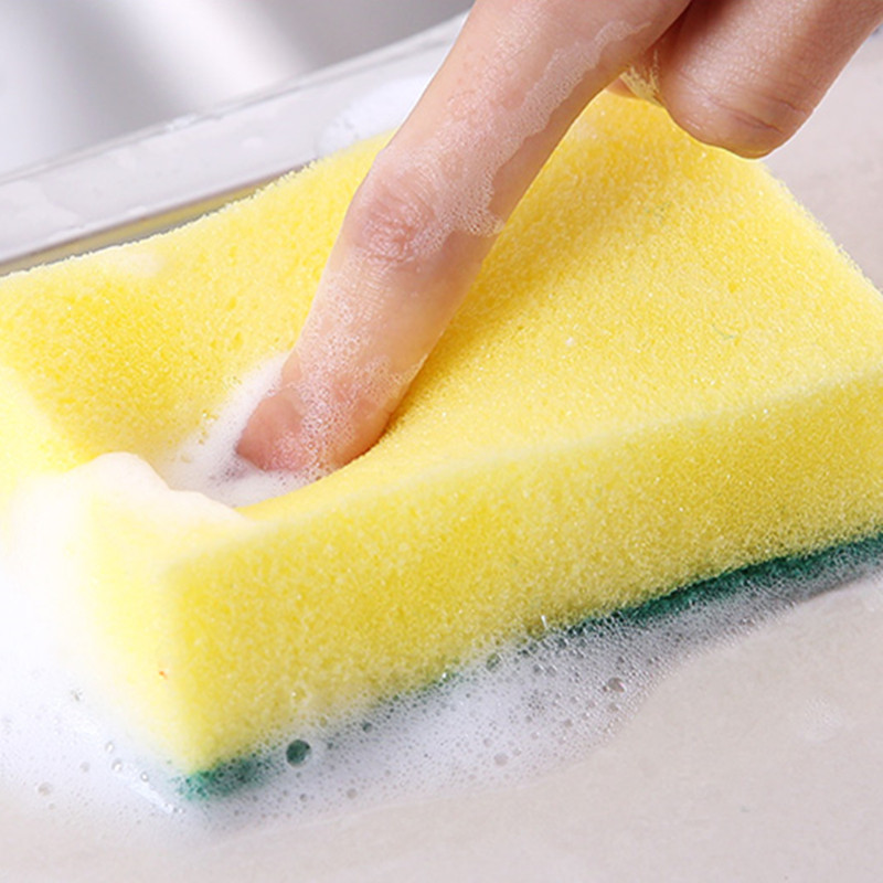 清洗刷风扇刷碗海绵洗锅吸水厨房海绵擦洗百洁布碗高密度含砂家务