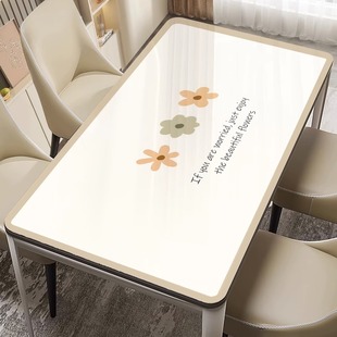 桌布免洗防水防油茶几长方形轻奢防烫桌面保护垫PVC软玻璃餐桌垫