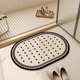 新款卫生间浴室硅藻泥地垫进门口防滑防水可裁剪复古科技绒脚垫子