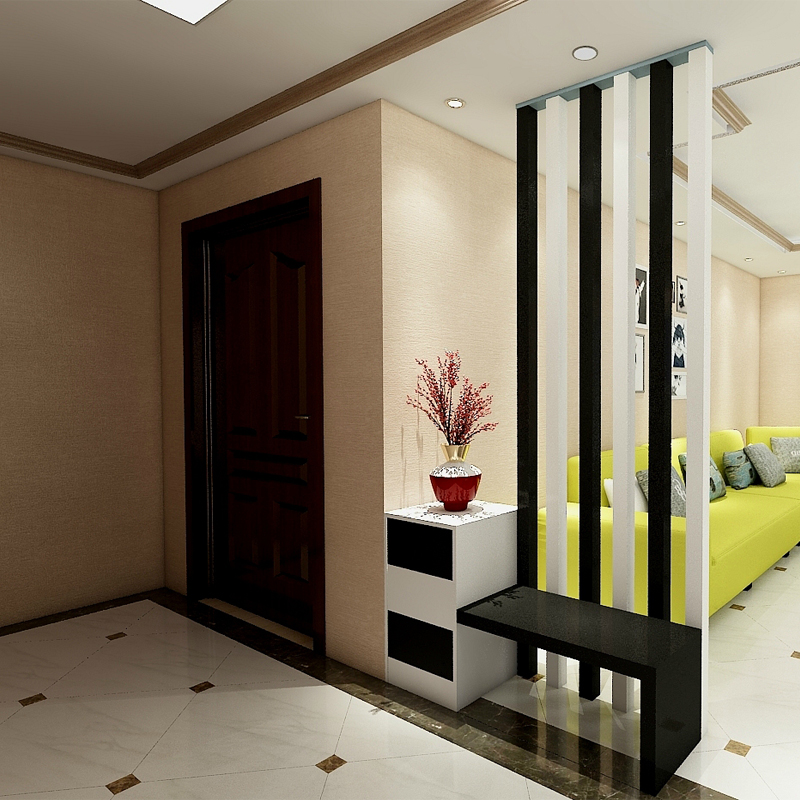 新款玄关柜鞋柜装饰柜门厅家具隔断彩色柱子进门风水柜抽屉储物柜