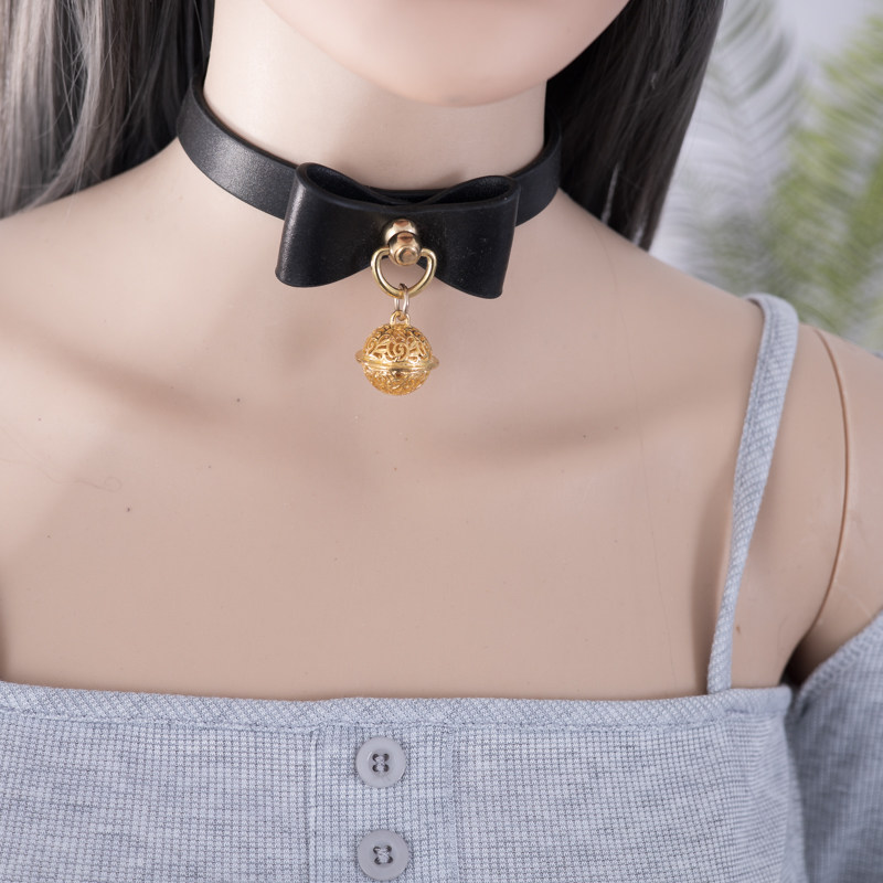 smko sm项圈女m定制刻字控制人用真皮女仆颈带k9皮质可调节女生脖