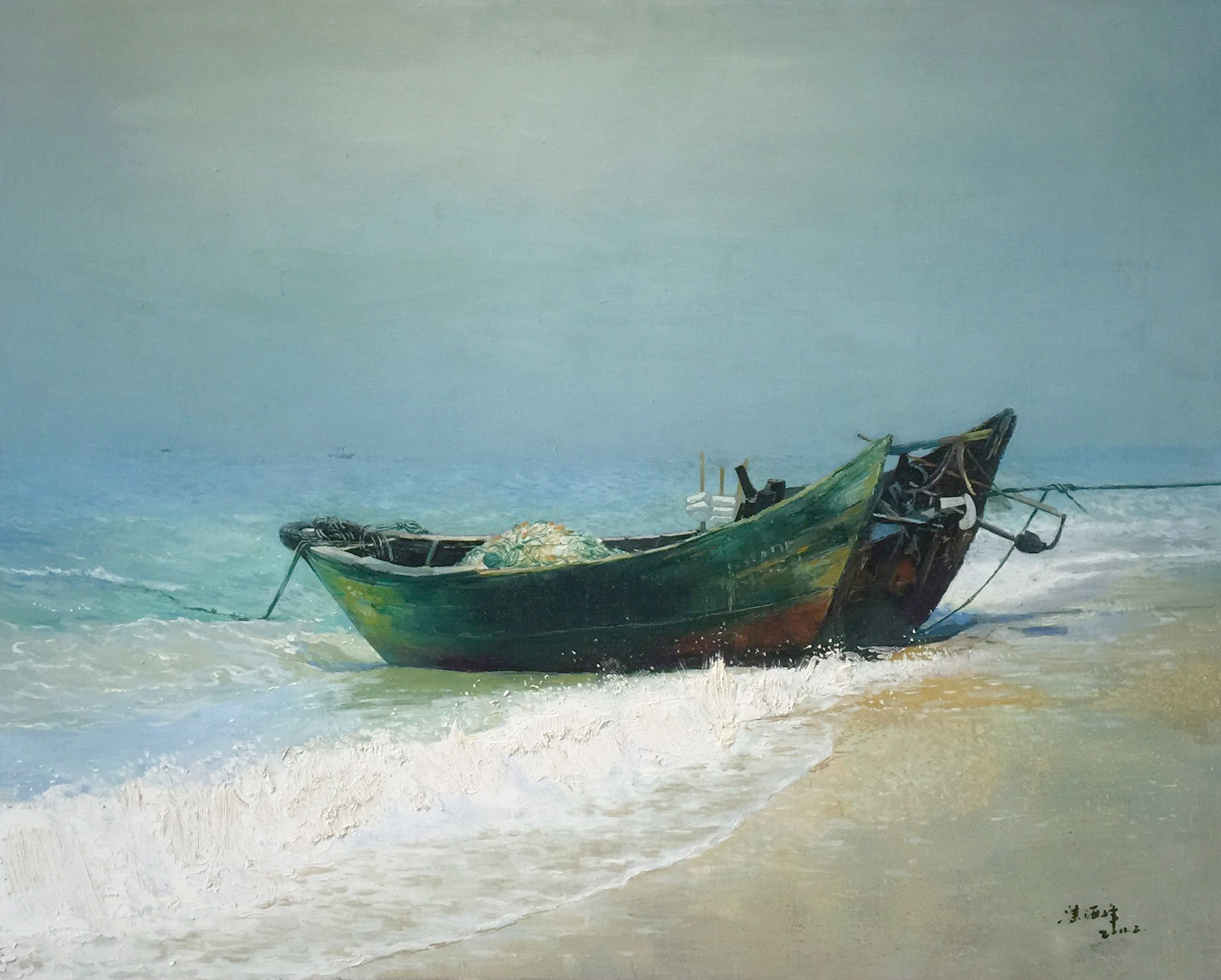 涂海峰 《满载而归》 布面油画