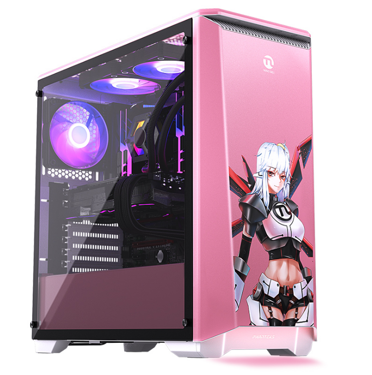 phanteks 追风者416ptg 蓝 粉色款宁小美版游戏电竞直播电脑机箱