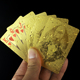 黄金色塑料扑克牌创意金箔扑克牌收藏土豪金扑克便宜批正品定制