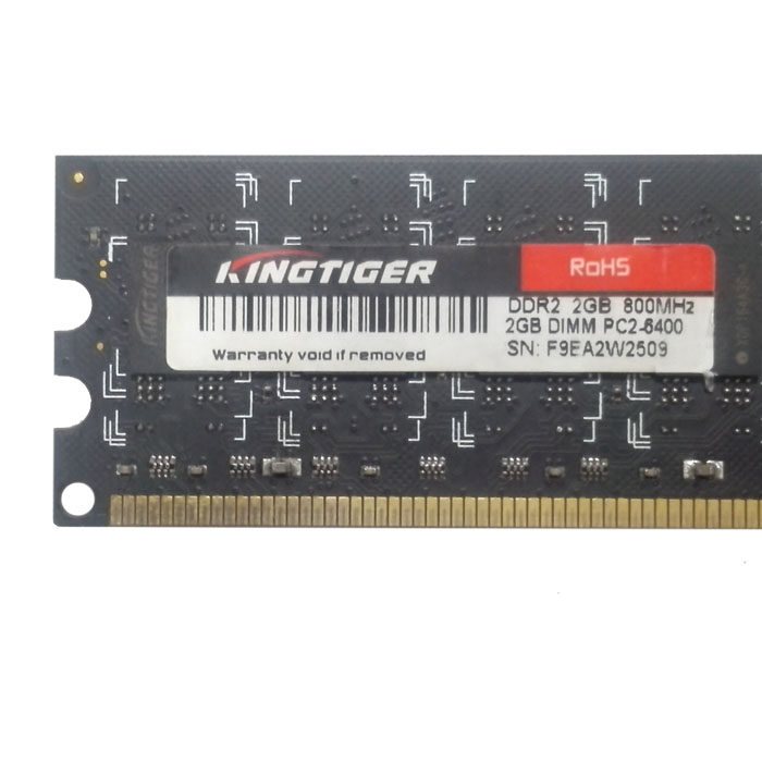 正品kingtiger/金泰克2g ddr2 800 台式机内存条pc2 6400 兼容667