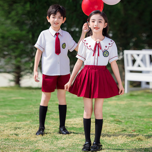 高货速发幼儿园园服毕业照夏装英伦风六一儿1童班服小学生校服夏