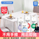 汉世刘家一次性桌布长方形加厚pe防水防油家用轻奢圆桌餐布台布正