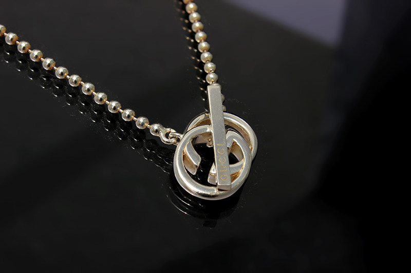 [9.5新]古奇gucci中性925纯银项链