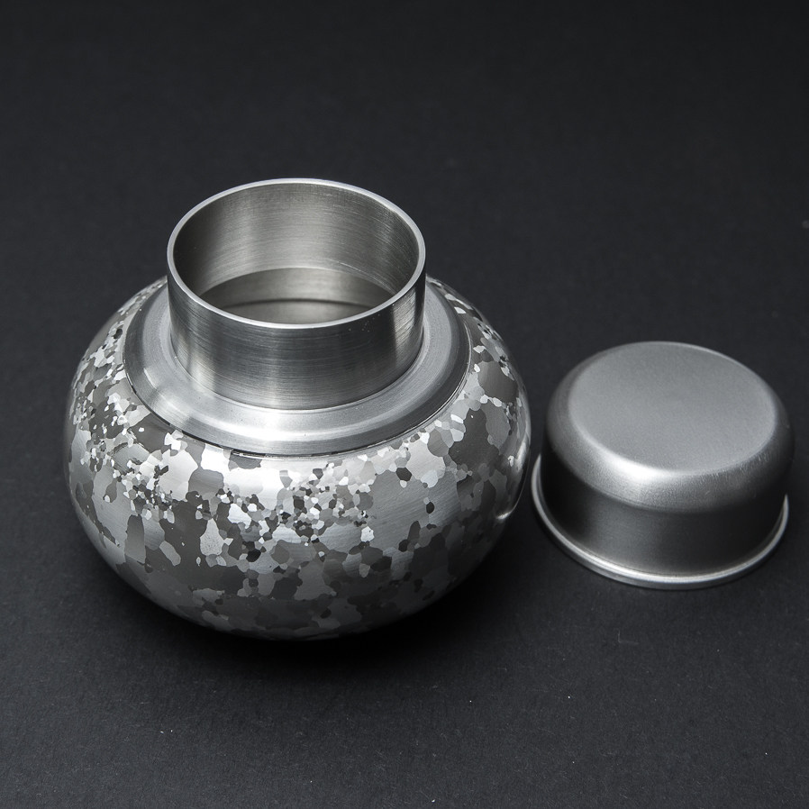 足锡精制【玲珑斑锡纯锡罐】338