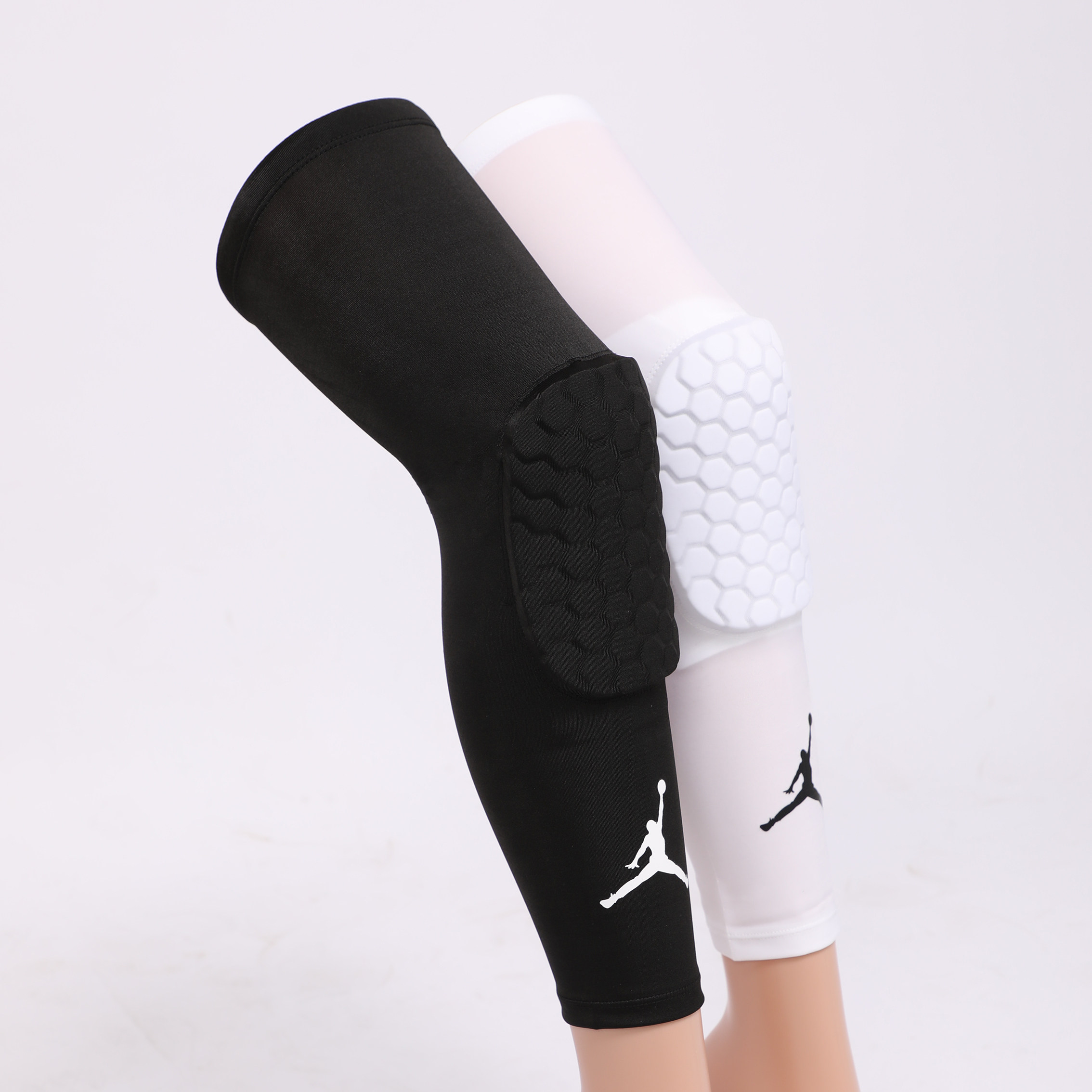 nba篮球护膝装备全套运动护膝男护腿膝盖男女蜂窝长款丝裤袜防撞