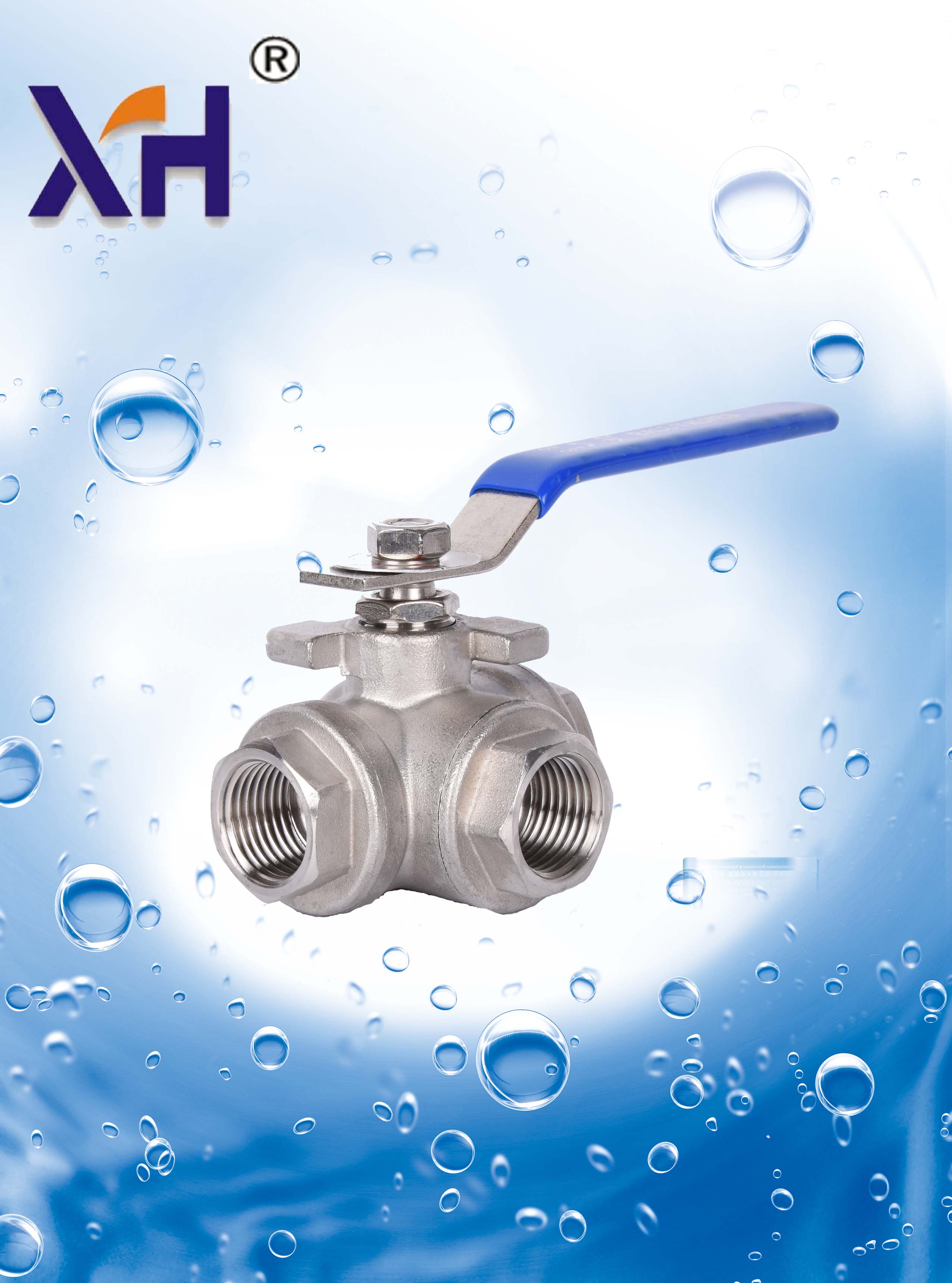 q14f-16p三通球阀开关304不锈钢t/l型丝扣4分6分dn15-50 手动阀门_不