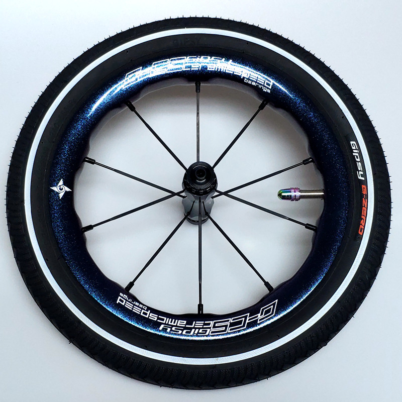 gipsy 吉普赛g-cs 12寸竞速碳纤维轮组 儿童滑步车平衡车升级配件