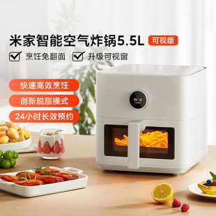 小米米家智能空气炸锅5.5L可视版全自动家用多功能烹饪烤箱电炸锅