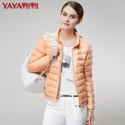 2016新品秋冬新款轻薄羽绒服女短款商场同款秋羽绒修身B-2565