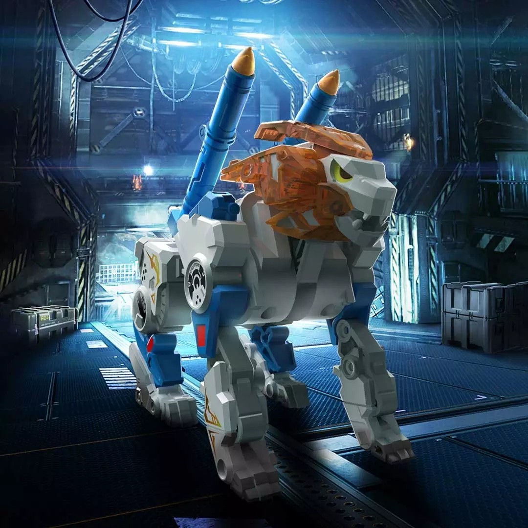 小米限定 猛兽匣 设计狮 模型手办 变形玩具 潮玩 52toys—变形金刚