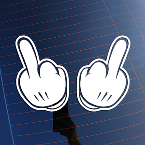 中指汽车装饰贴