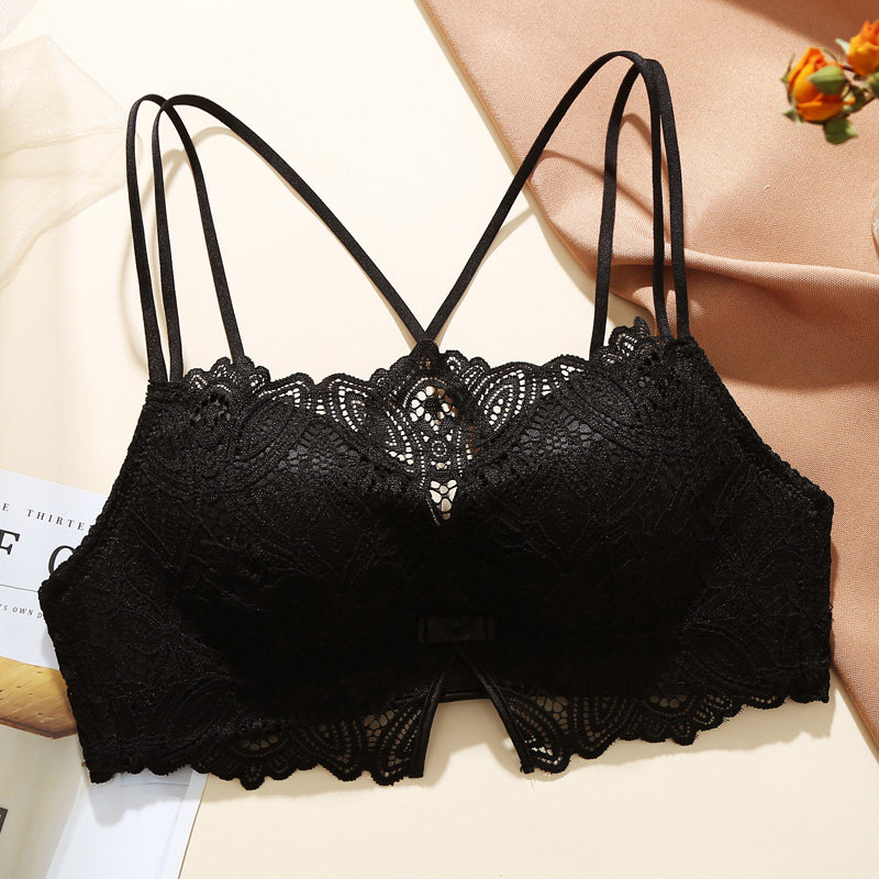 婷美古今美背内衣女聚拢薄款收副乳2022年新性感胸罩无钢圈防走光