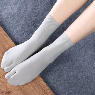 分趾袜二趾袜女日本木屐袜COS丝袜二指袜套男SIS夏季透气中筒超薄