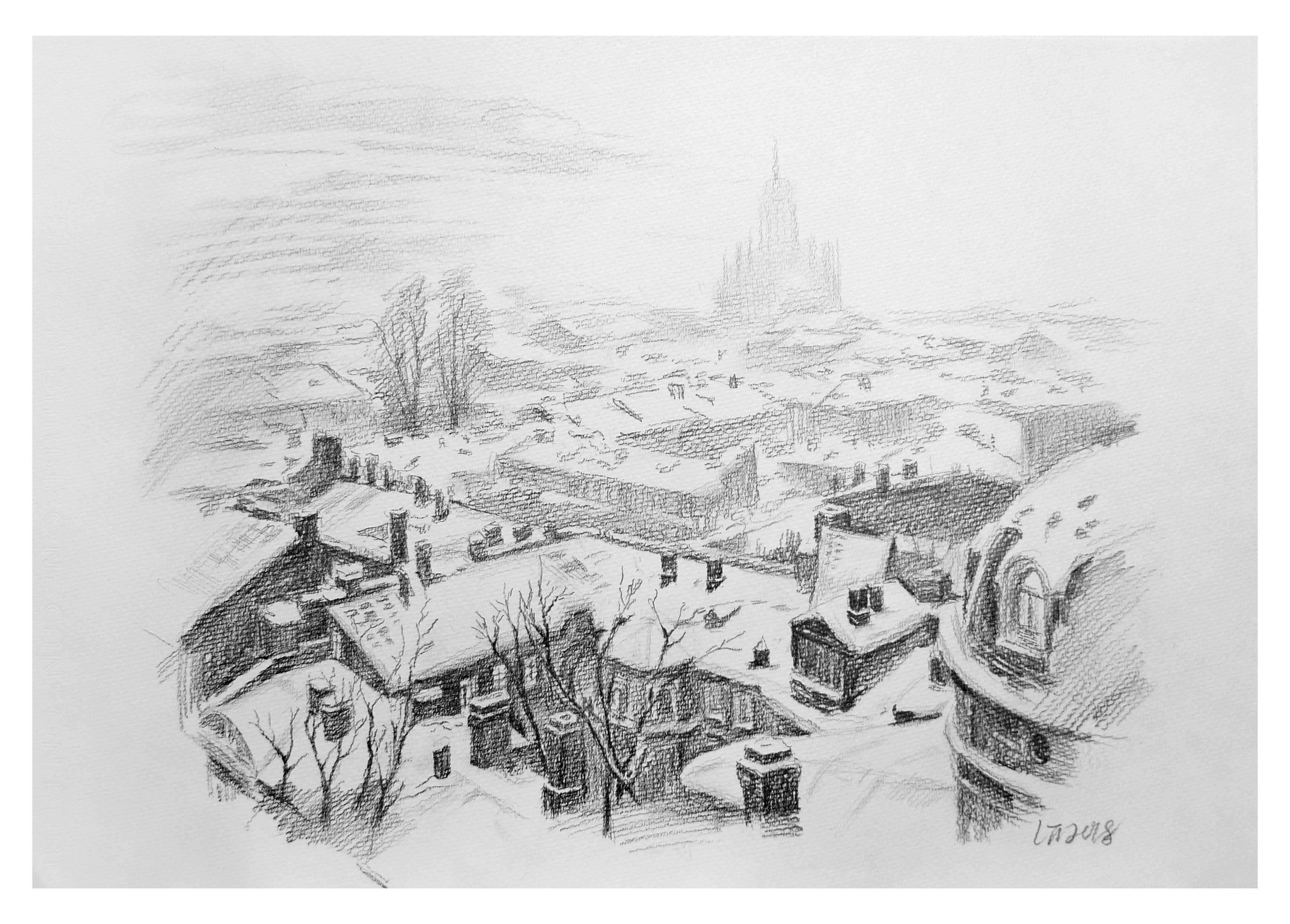 刘婷婷《那城那雪》素描