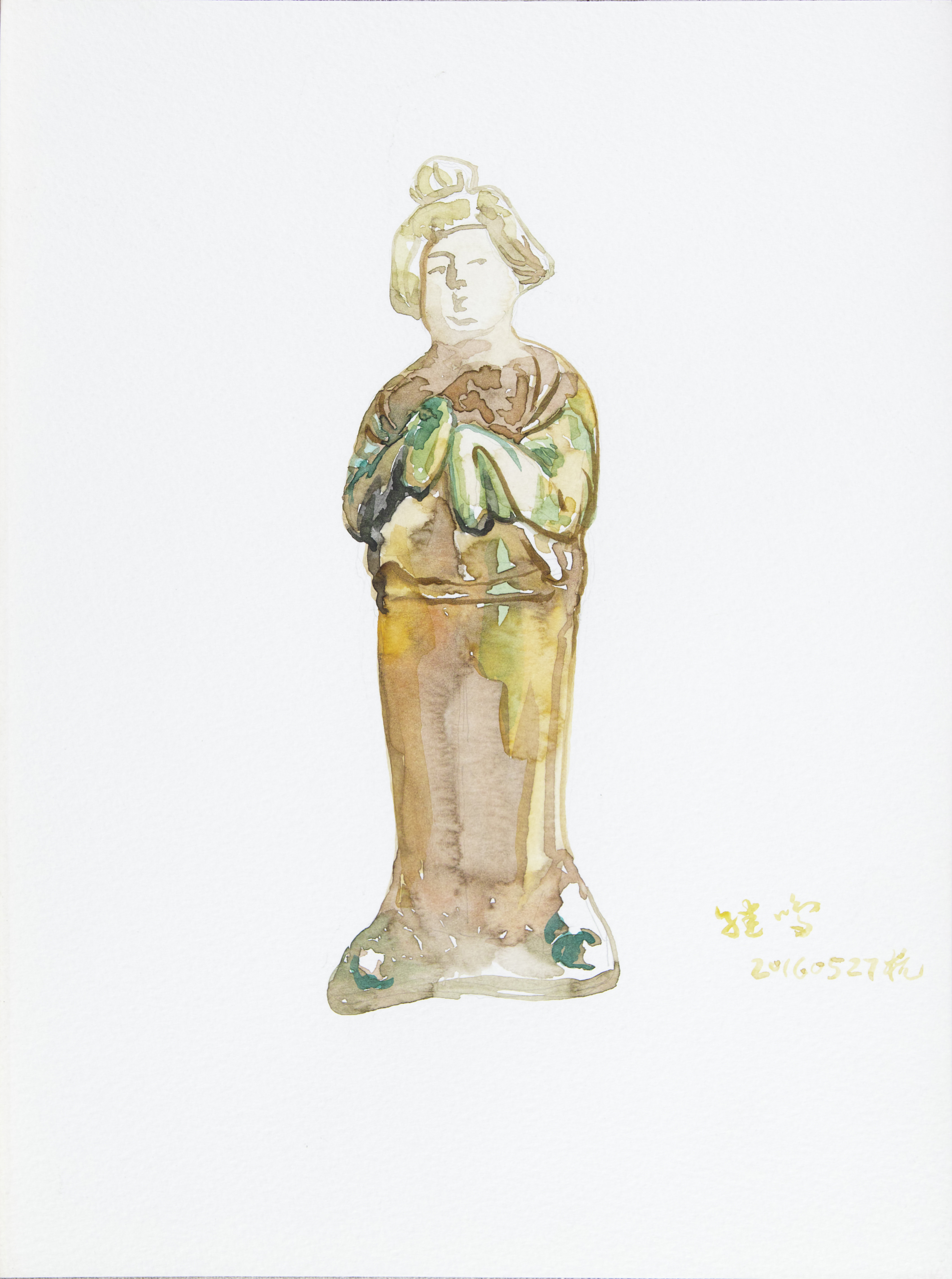 【学院艺术】中国美院 丁继鸣《唐三彩》系列水彩