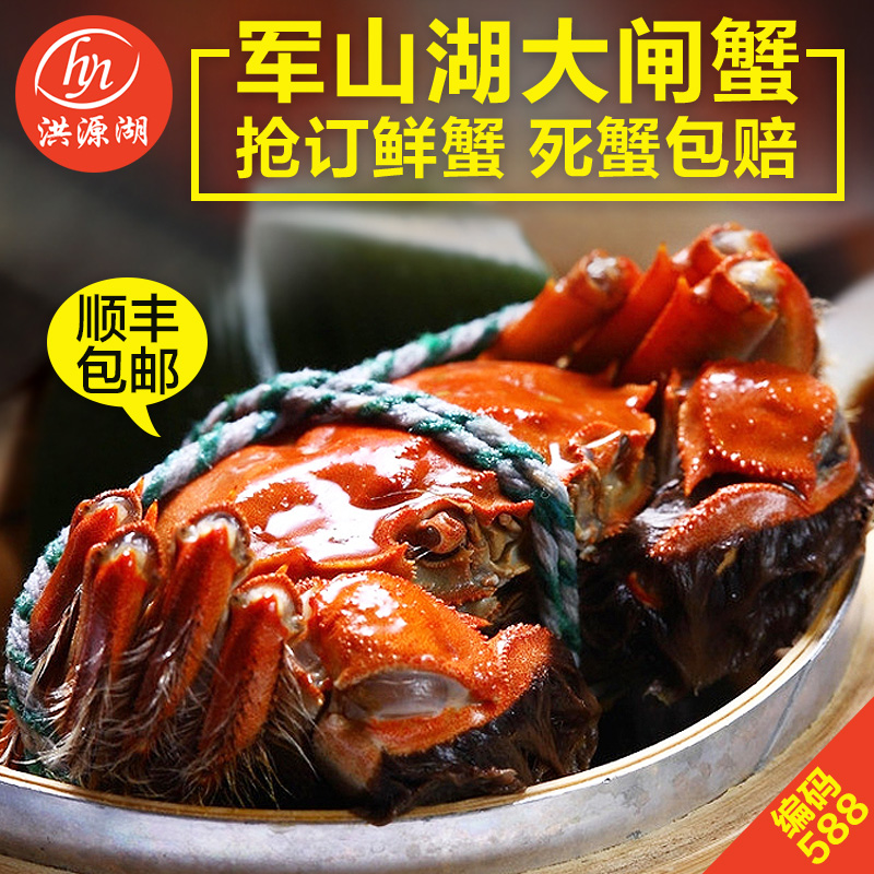 軍山湖大閘蟹旗艦店現貨禮盒公母2.5-4.0兩10只江西特産螃蟹鮮活在類目 水產肉類/新鮮蔬果/熟食, 海鮮/水產品/製品, 蟹類, 大閘蟹中 - 來自Buy2taobao.com提供專業的淘寶代購服務