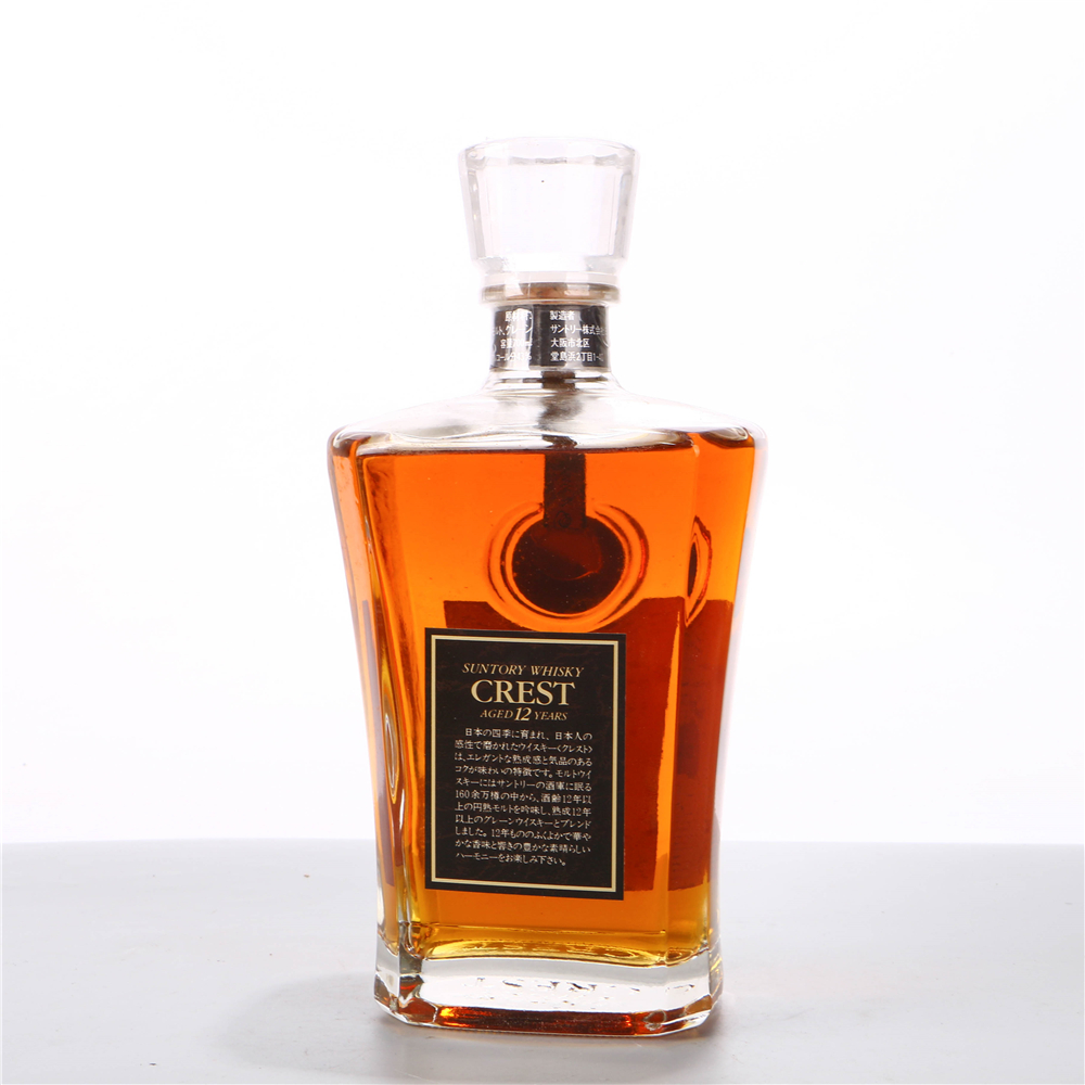 86.80年代日本三得利crest 12年威士忌酒 43度700ml