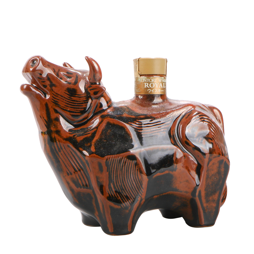 51.1997年三得利十二生肖牛年特级威士忌酒 43度600ml