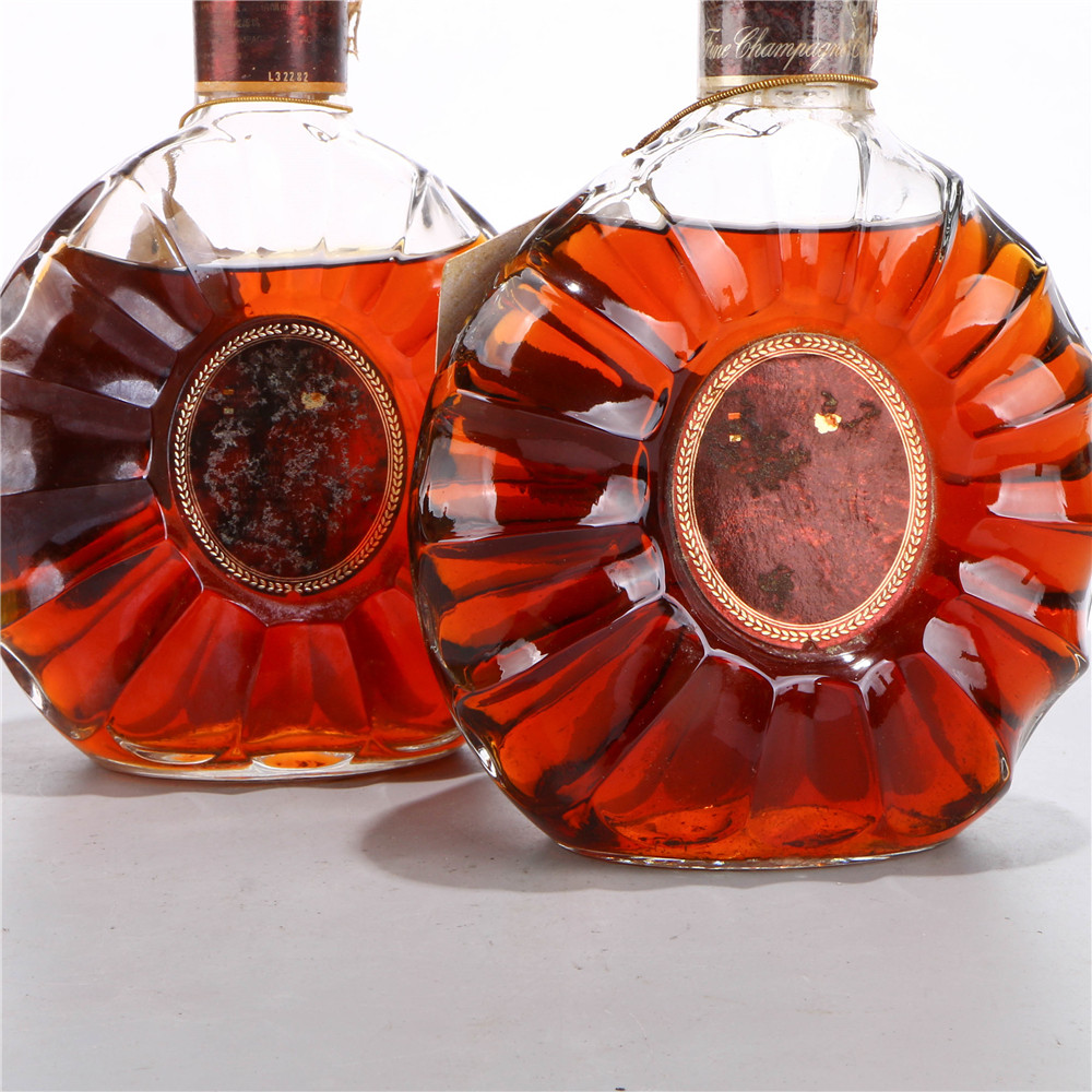 30.80年代法国人头马大花xo干邑白兰地 40度700ml2瓶