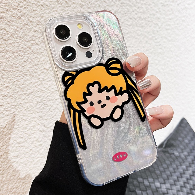 美少女战士PURA70羽纱NOVA13适用S20卡通iPhone15Plus简约A3苹果16E创意12ProMax手机壳小米14Ultra硬1加ACE5