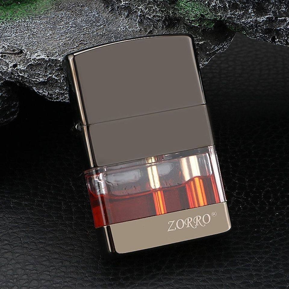 zorro/佐罗690真品透明油仓煤油打火机防风彩色网红同款老式砂轮