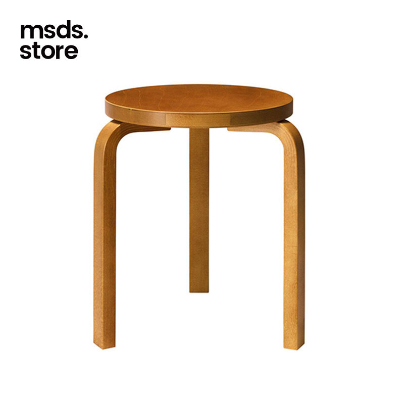 芬兰进口artek aalto stool 60三脚圆凳椅北欧经典简约设计实木凳
