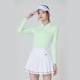 韩式高尔夫球女装套装女士GOLF服装时尚清新网球服女百褶裙长袖衣