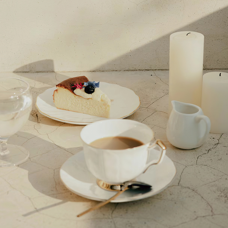 英国Aynsley安斯丽纯白crocus系列骨瓷杯碟欧式餐具咖啡下午茶具