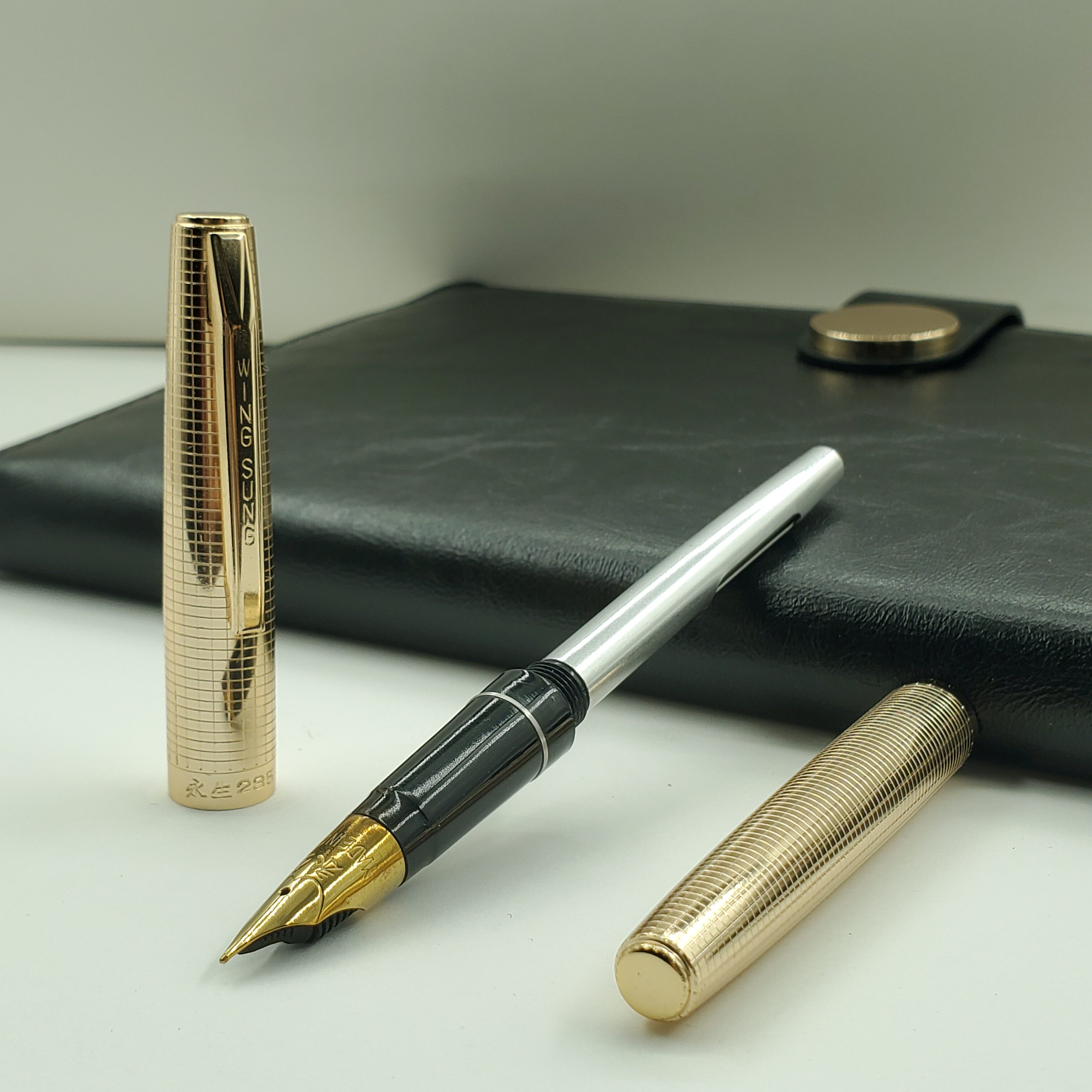 老钢笔 大包尖永生钢笔235 90年代钢笔 办公学习铱金笔书写练字