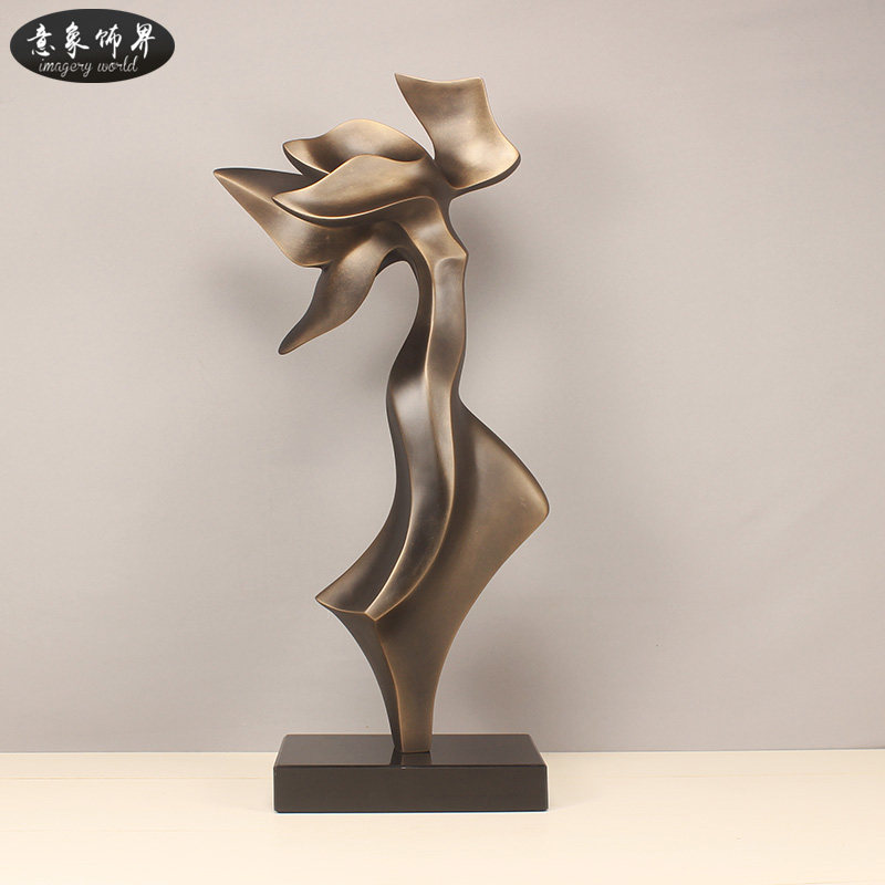 雕塑艺术品摆件抽象人物家居饰品酒店玄关装饰轻奢现代样板房客厅