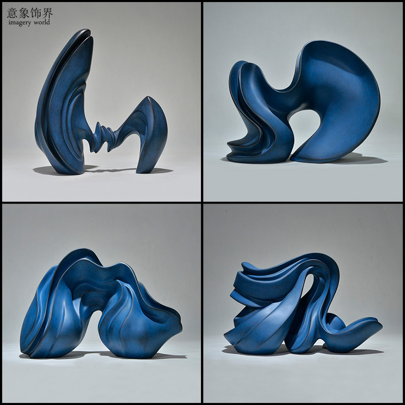 抽象雕塑摆件艺术品现代酒店摆设样板房配饰简约玄关大摆设创意