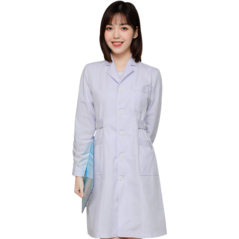 白大褂长袖医生服男大衣实验服大学生化学实验室护士短袖女工作服