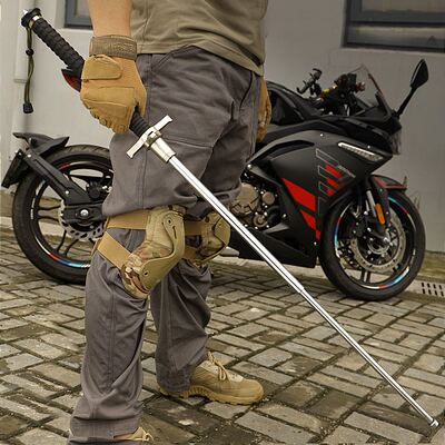 悍马三节棍三代多功能伸缩防身棍忍者风车载破窗器折叠焊马登山杖