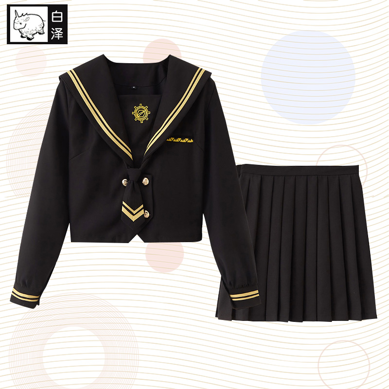 白泽女子JK制服基础改良款网红火枪手水手服学院风班服校服软妹服|ruв категории плесень играть/Аниме/вокруг/cos/настольные игры, Косплей одежды/реквизит/услуги, JK/DK/学生装cos - от Buy2taobao.com для оказания профессиональной услуги покупки агента Taobao