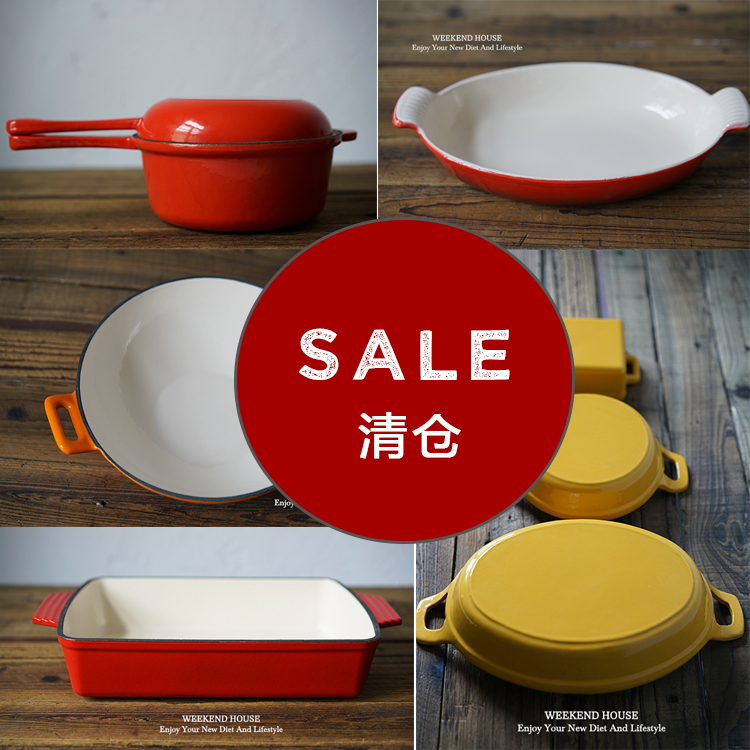 清仓 出口珐琅铸铁锅具 红色炖锅 奶锅 煎锅 白内烤盘 烘焙焗|ruв категории кухня/посуда, посуда, горшок/горшок/чайник, кастрюля/тушеная горшок/суп плита - от Buy2taobao.com для оказания профессиональной услуги покупки агента Taobao